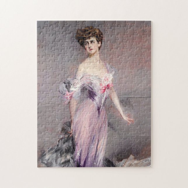Portrait of Mrs Howard-Johnston by Boldini Jigsaw Puzzle (Vertical)