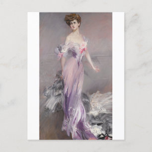 Portrait of Mrs. Howard Johnston by Boldini  Postcard