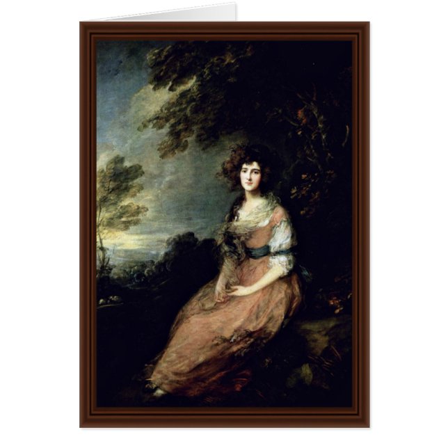Portrait Of Mrs. Richard B. Sheridan By Thomas Gai (Front)
