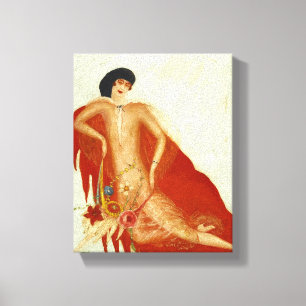 Portrait of Myself by Florine Stettheimer Canvas Print