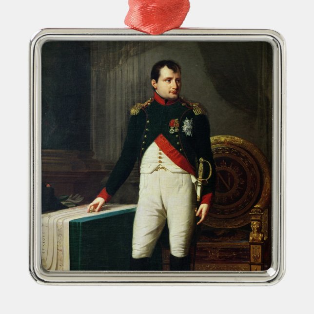 Portrait of Napoleon Bonaparte  1809 Metal Tree Decoration (Front)