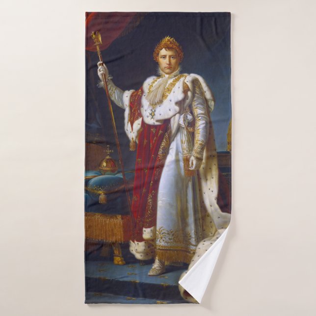 Portrait of Napoleon Bonaparte, Francois Gérard Bath Towel (Bath Towel)
