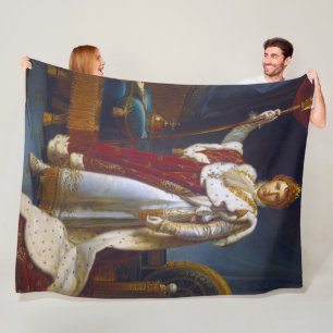 Portrait of Napoleon Bonaparte, Francois Gérard Fleece Blanket