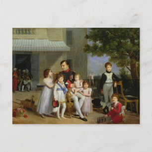 Portrait of Napoleon Bonaparte with his Nephews Postcard