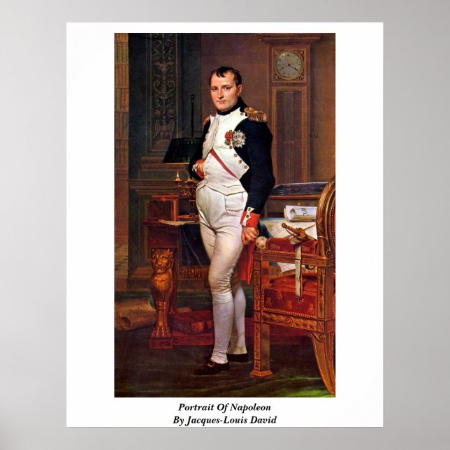 Portrait Of Napoleon By Jacques-Louis David Poster (Front)