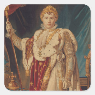 Portrait of Napoleon I   1808-11 Square Sticker