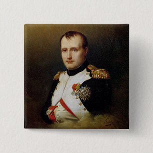 Portrait of Napoleon I 1812 15 Cm Square Badge