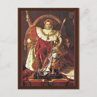 Portrait Of Napoleon I. By Ingres Jean Auguste Dom Postcard