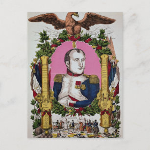 Portrait of Napoleon I  in  Battle of Postcard