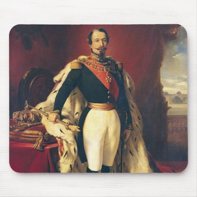 Portrait of Napoleon III  Emperor of France Mouse Mat (Front)