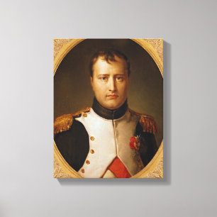 Portrait of Napoleon  in Uniform Canvas Print