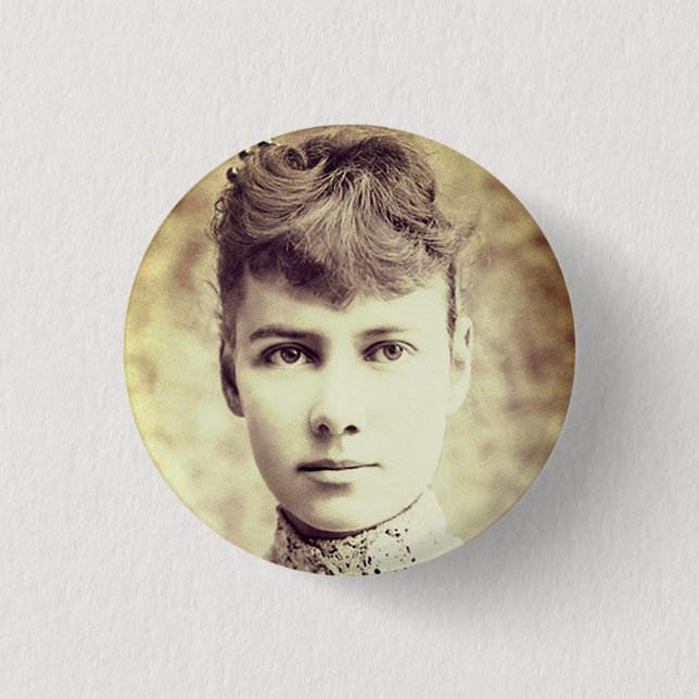 Portrait of Nellie Bly 3 Cm Round Badge (Front)