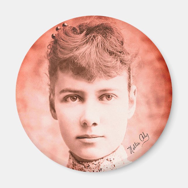 Portrait of Nellie Bly Magnet (Front)