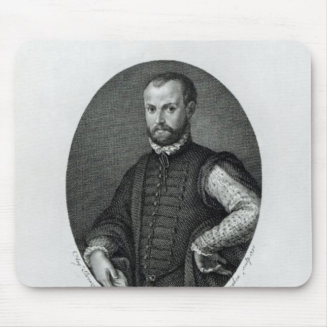 Portrait of Niccolo Machiavelli Mouse Mat (Front)