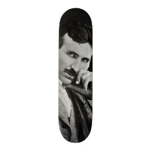 Portrait of Nikola Tesla Skateboard