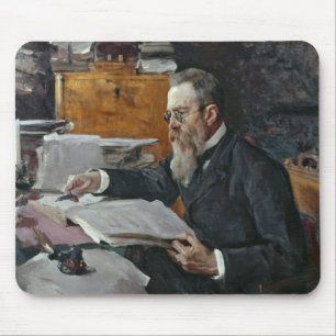 Portrait of Nikolai Andreyevich Rimsky-Korsakov Mouse Mat
