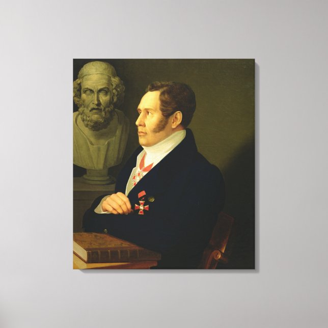 Portrait of Nikolay Gnedich, 1839 Canvas Print (Front)