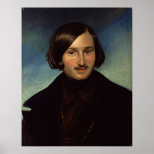 Portrait of Nikolay Gogol, 1841 Poster