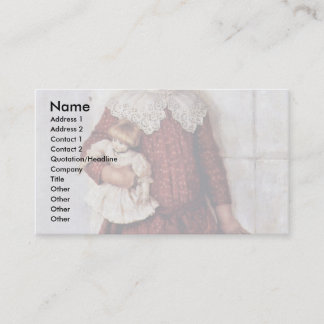 Portrait Of Olga Surikova Vasilyevna The Artist'S Business Card