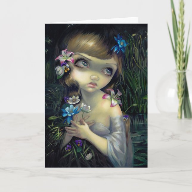 "Portrait of Ophelia" Greeting Card (Front)