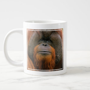 Portrait of Orang-utang Male, Georgia, USA Large Coffee Mug