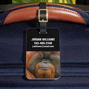 Portrait of Orang-utang Male, Georgia, USA Luggage Tag