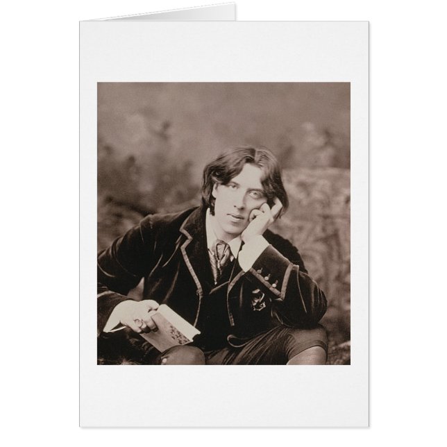 Portrait of Oscar Wilde (1854-1900), 1882 (b/w pho (Front)