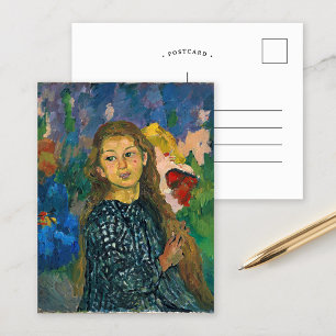 Portrait of Ottilia   Giovanni Giacometti Postcard