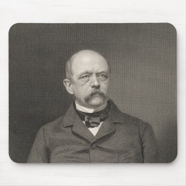 Portrait of Otto von Bismarck Mouse Mat (Front)