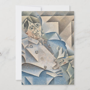 Portrait of Pablo Picasso by Juan Gris Invitation