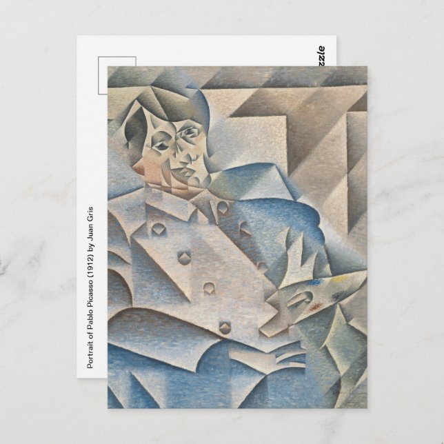 Portrait of Pablo Picasso by Juan Gris Postcard (Front/Back)