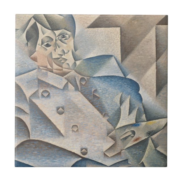 Portrait of Pablo Picasso by Juan Gris Tile (Front)