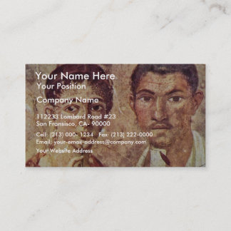Portrait Of Paquius Proculus And His Wife By Meist Business Card