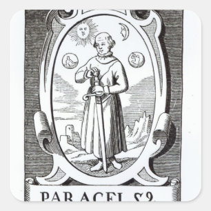 Portrait of Paracelsus Square Sticker