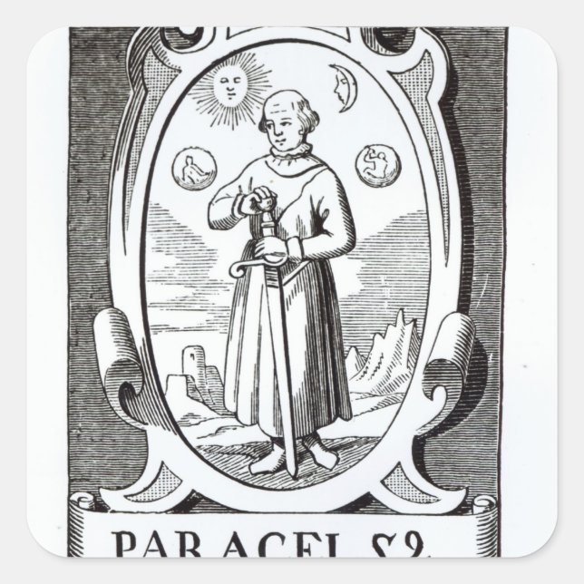 Portrait of Paracelsus Square Sticker (Front)