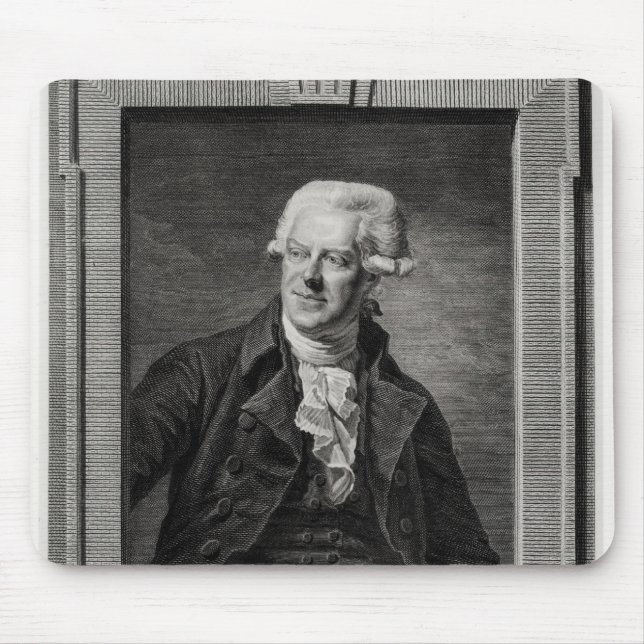 Portrait of Pascal Paoli Mouse Mat (Front)