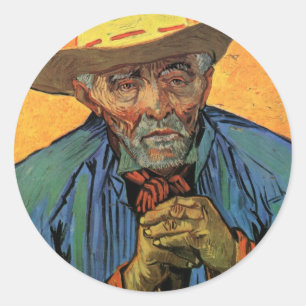 Portrait of Patience Escalier by Vincent van Gogh Classic Round Sticker