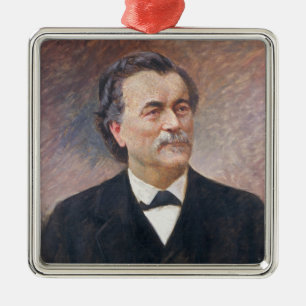 Portrait of Paul Bert Metal Tree Decoration