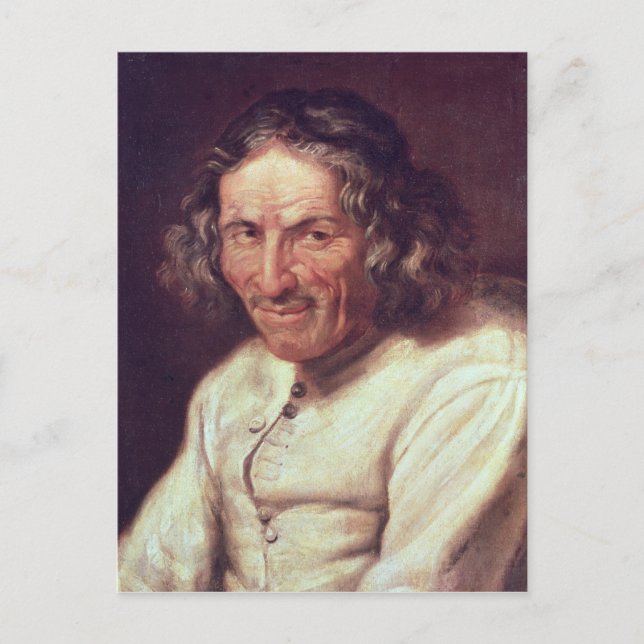 Portrait of Paul Scarron Postcard (Front)