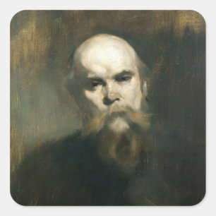 Portrait of Paul Verlaine  1890 Square Sticker