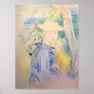 Portrait of Paule Gobillard by Berthe Morisot Poster