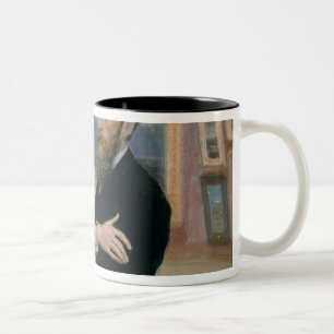 Portrait of Pavel Tretyakov in the Gallery Two-Tone Coffee Mug