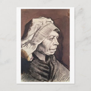 Portrait of Peasant Woman, Van Gogh Fine Art Postcard
