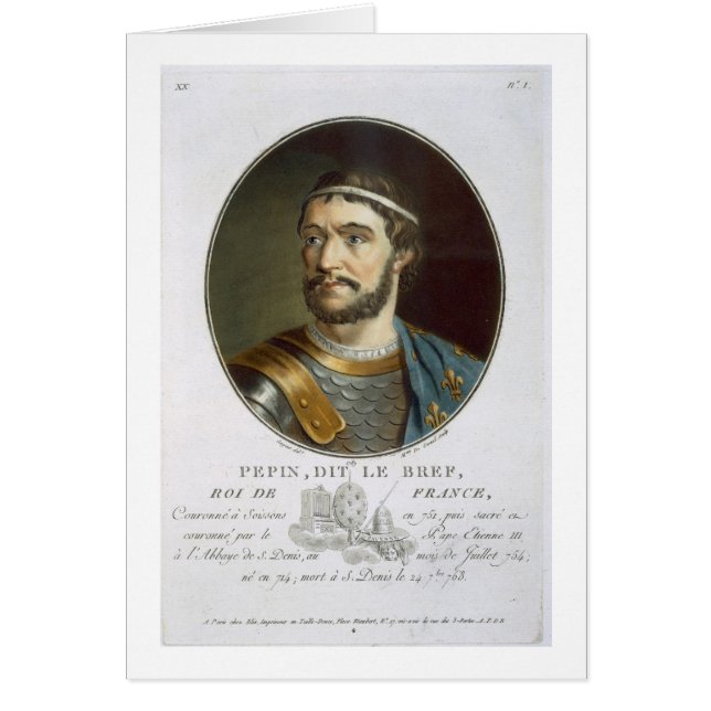 Portrait of Pepin, Called 'Le Bref', King of Franc (Front)