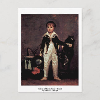 Portrait Of Pepito Costa Y Bonelis Postcard
