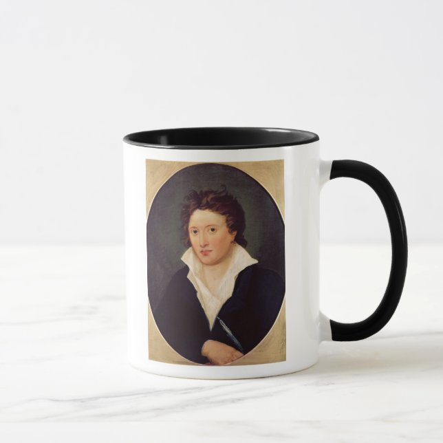 Portrait of Percy Bysshe Shelley, 1819 Mug (Right)