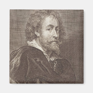 Portrait of Peter Paul Rubens (1577-1640) plate 30 Magnet