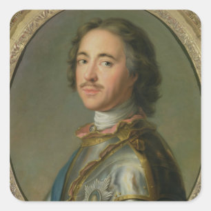 Portrait of Peter the Great Square Sticker