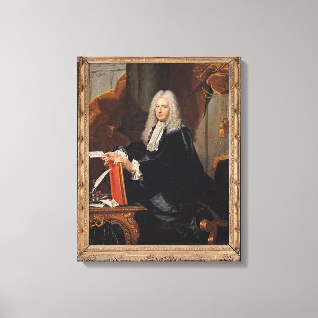 Portrait of Philibert Orry Canvas Print (Front)