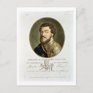 Portrait of Philip II, Called Augustus, King of Fr Postcard